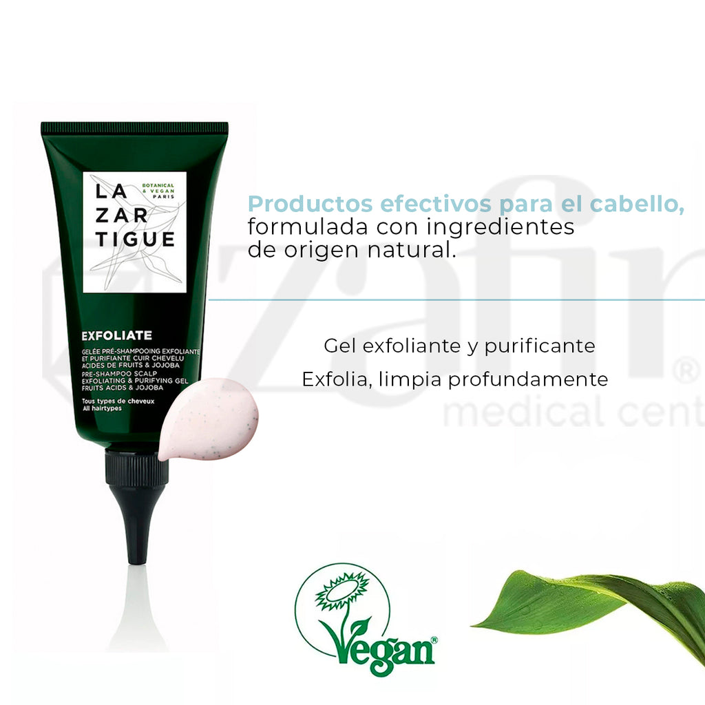 Lazartigue Exfoliate: Gel exfoliante, Exfoliante Desintoxicante Oxigenante