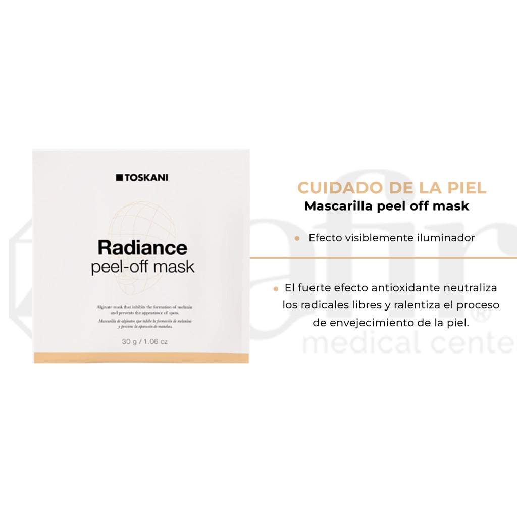 Mascarilla Facial Toskani Radiance Peel Off Rejuvenecedor