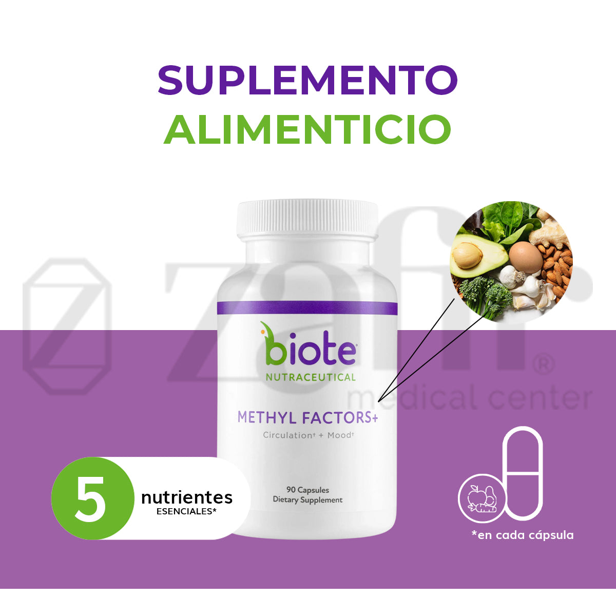 BioTE Methyl Factors (90 cápsulas)
