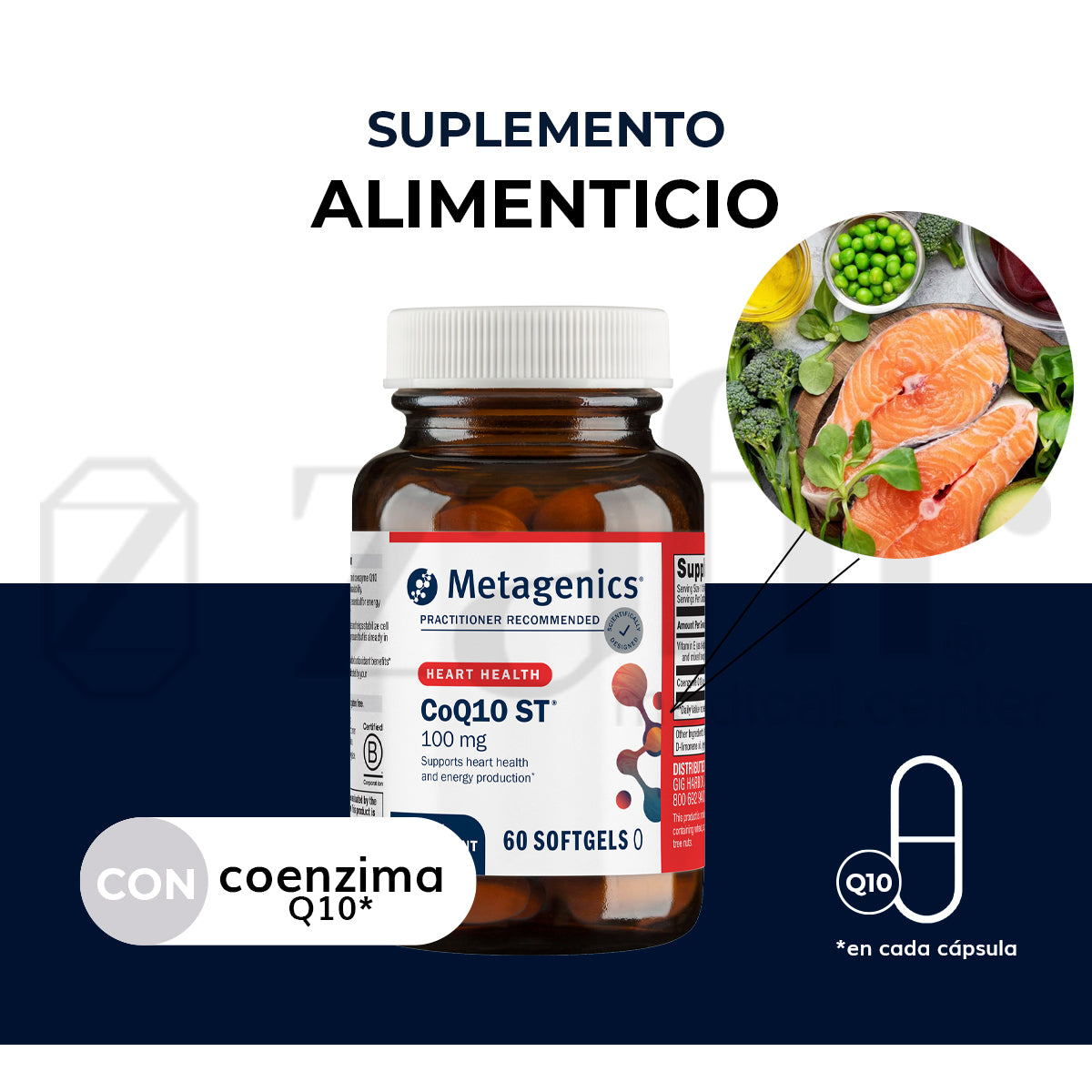 Metagenics CoQ10St-100 60 Cápsulas