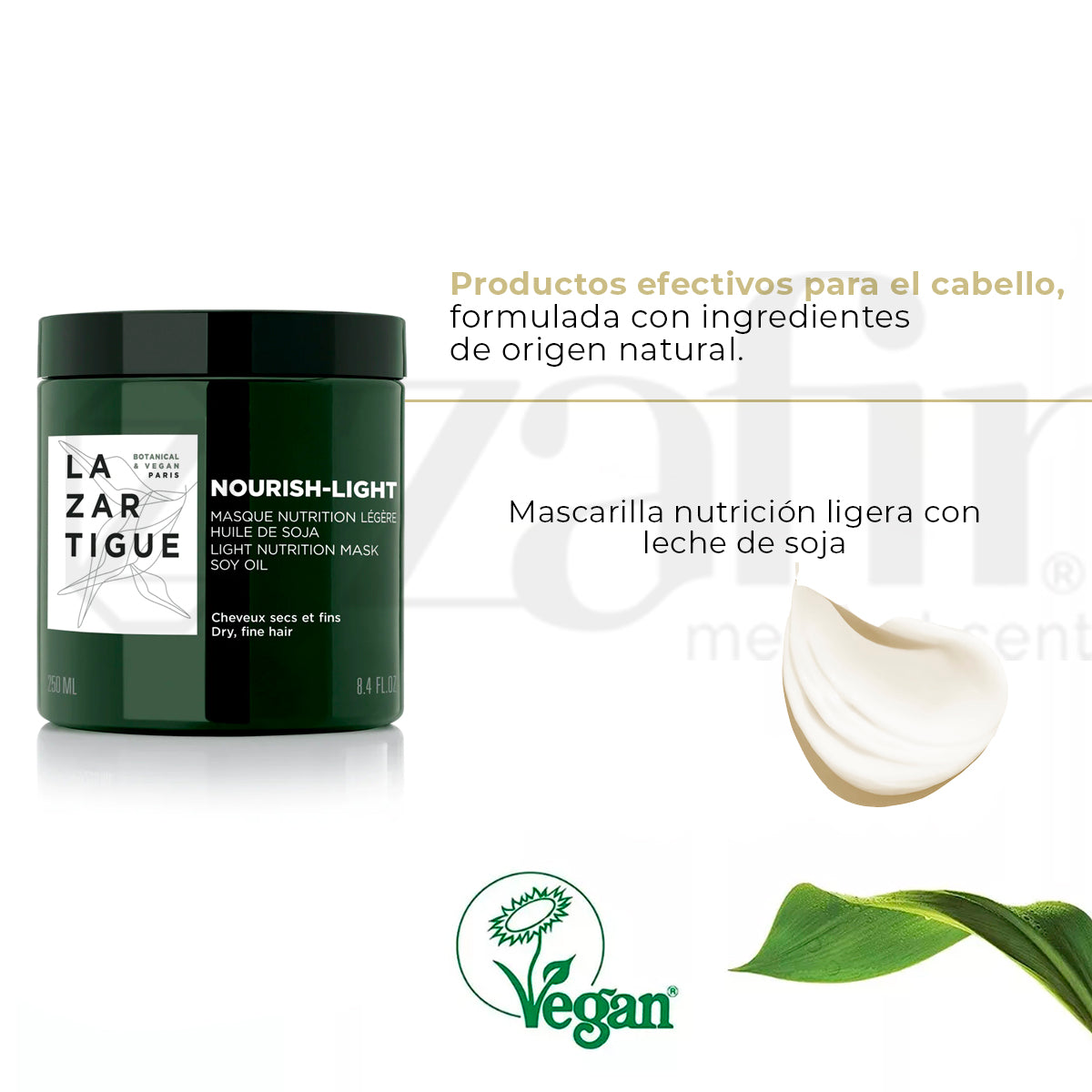 Mascarilla Capilar Nutritiva Lazartigue Nourish light 250ml