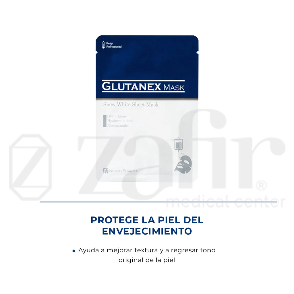 Glutanex MASK 15 pzs Mascarilla Aclarante y Antioxidante