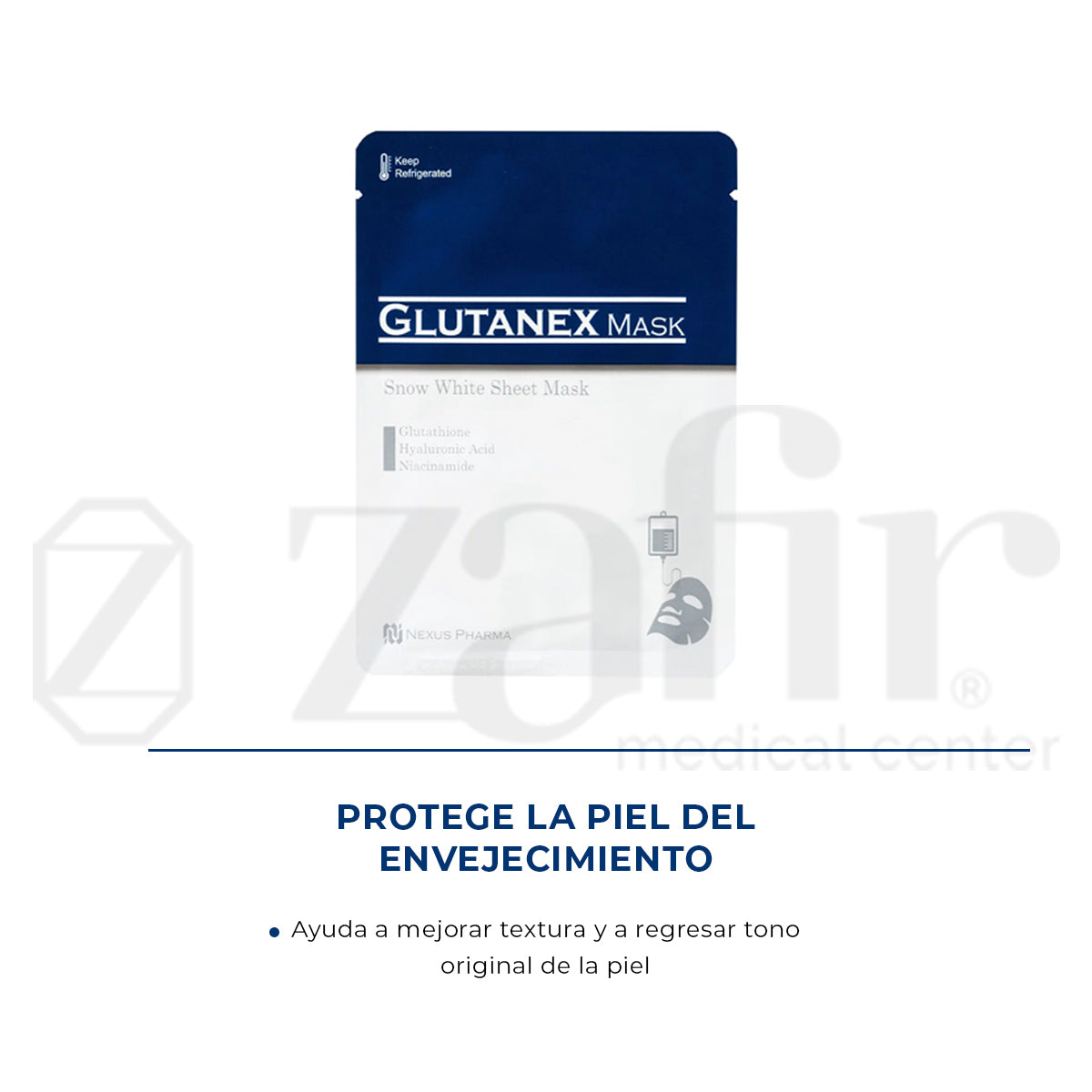 Glutanex MASK 15 pzs Mascarilla Aclarante y Antioxidante