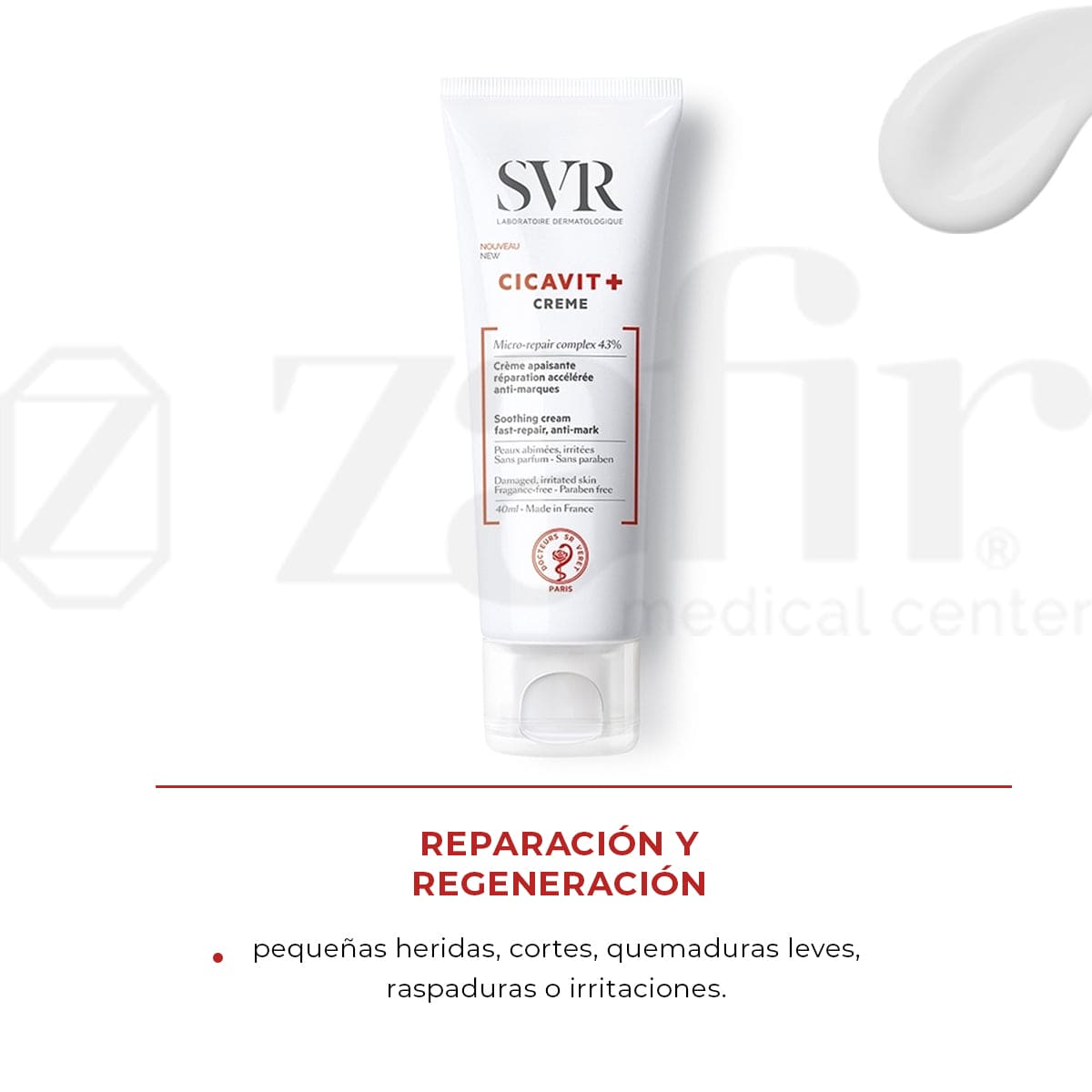 Crema Calmante Cicavit+ Crema Svr 40ml Para Piel Dañada Sensible