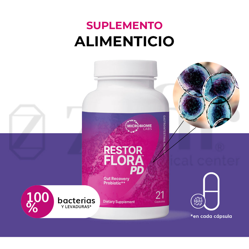Microbiome - RestorFlora PD 21 cápsulas