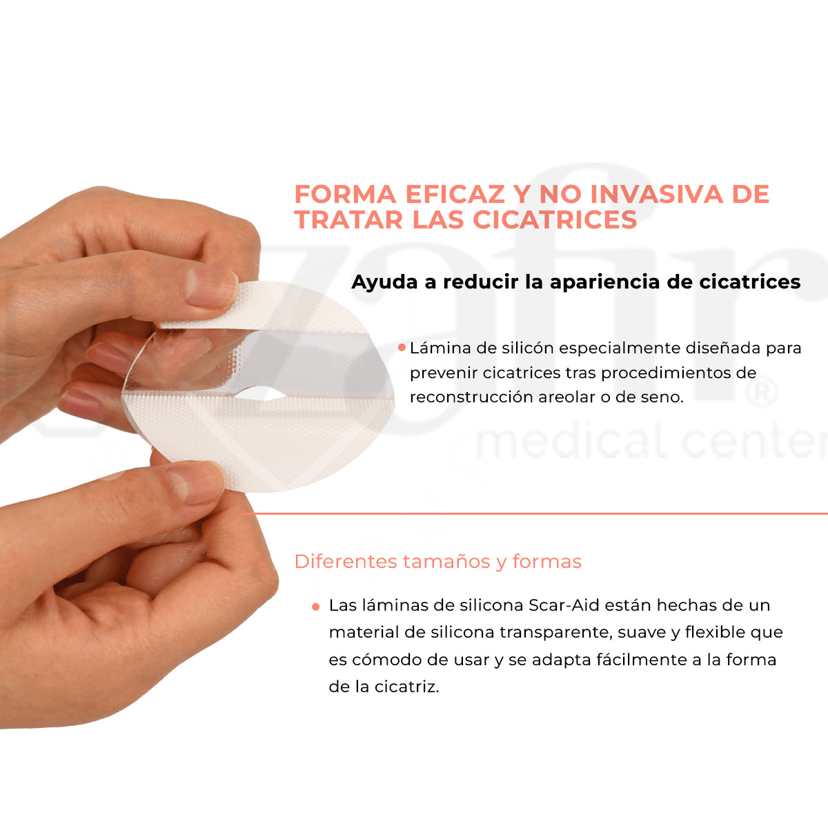 Láminas De Silicona Biodermis Scar Aid Para Areolas - Zafir Medical Center