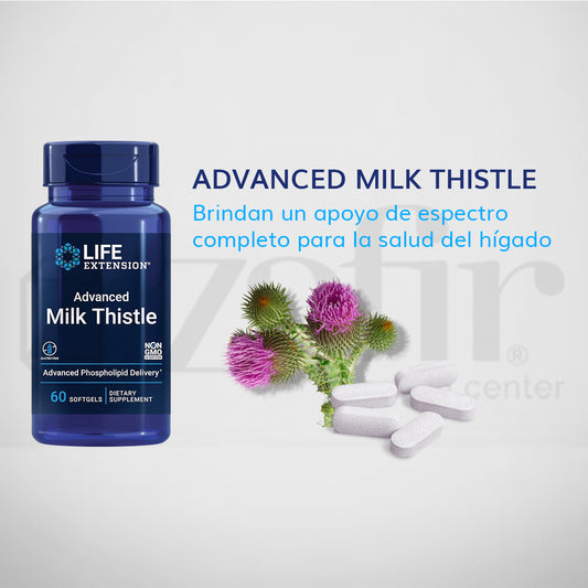 Life Extension Milk Thistle (Silymarin-Silibinis-Ososilybin A & B 760 MG 60 CAPS) Ayuda Al Hígado