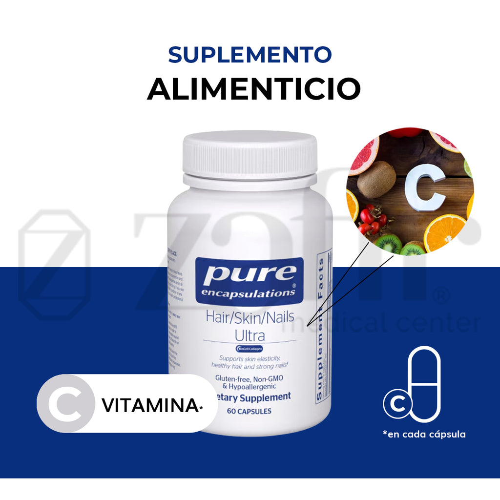 Pure Encapsulations Hair/Skin/Nails Ultra 60 Caps