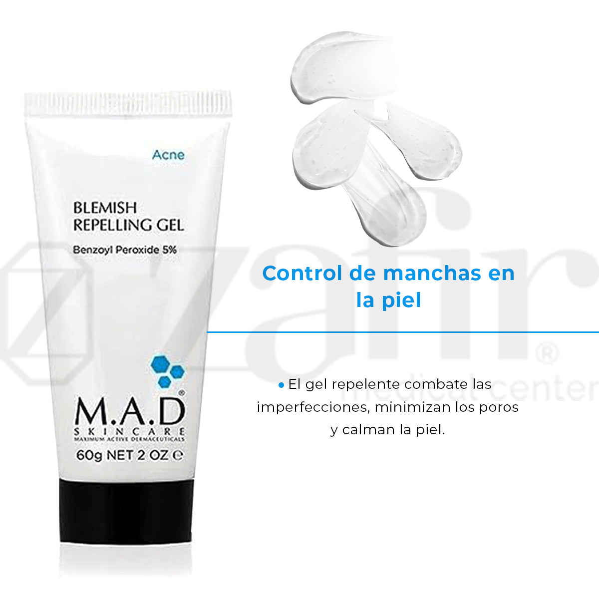 M.A.D Skincare - Blemish Repelling Gel Peroxido De Benzoilo 5% (60 g)