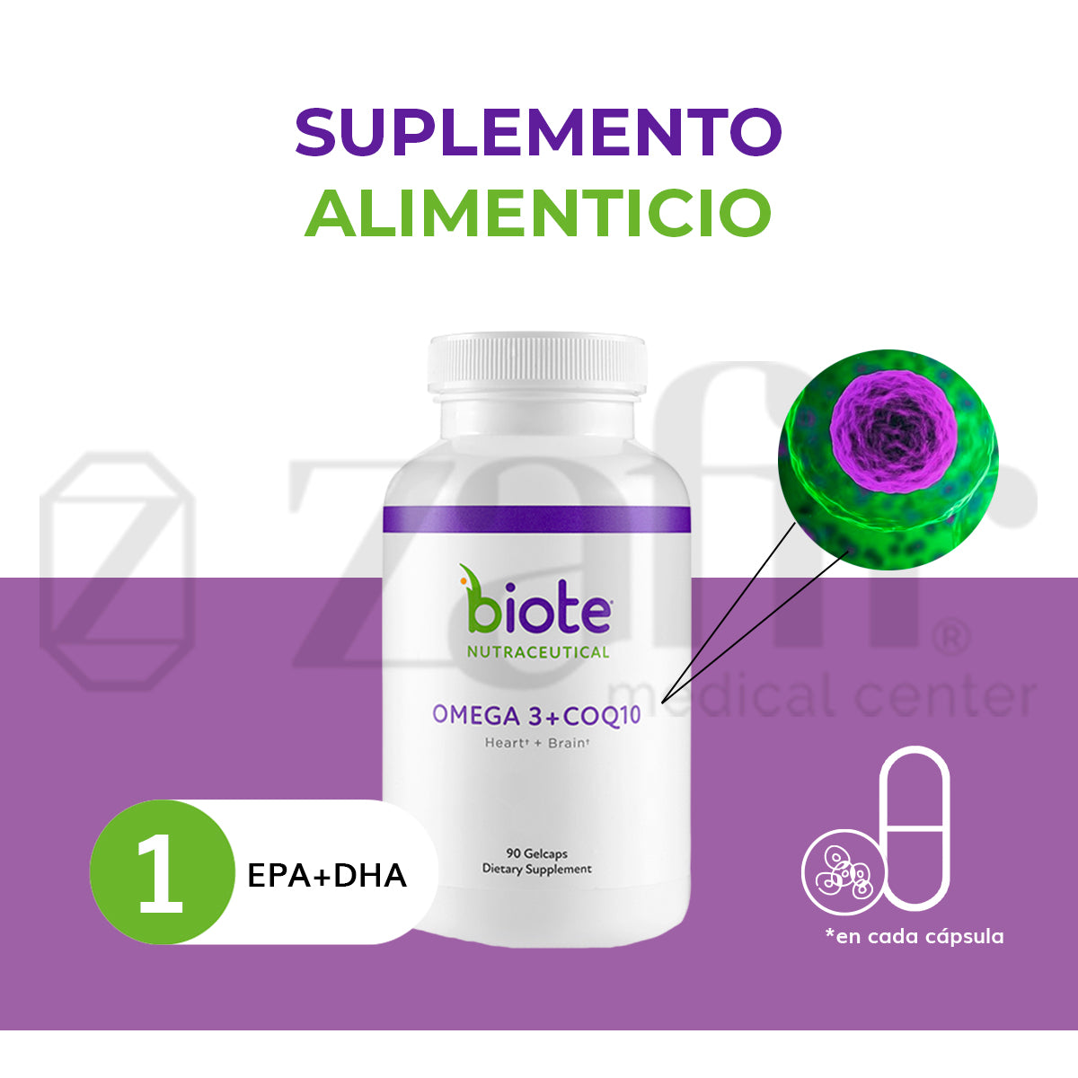 BioTE OMEGA3 + CoQ10 (90 cápsulas)
