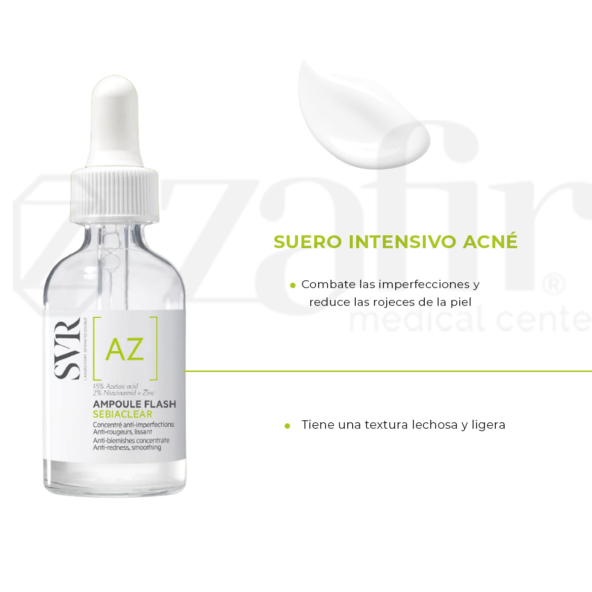 Tratamiento Concentrado Acné Svr Sebiaclear Suero Az 30 Ml