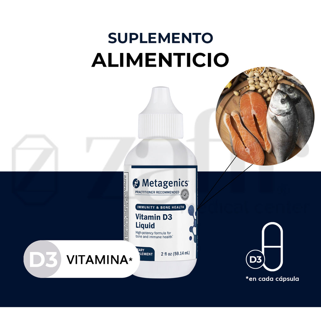 Metagenics D3 Liquid Sabor Uva 30 Mililitros