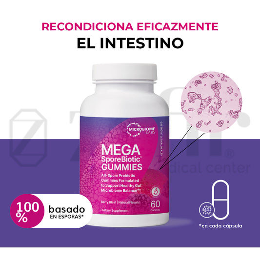 MICROBIOMLABS MEGASPOREBIOTIC GUMMIES 60 CÁPSULAS