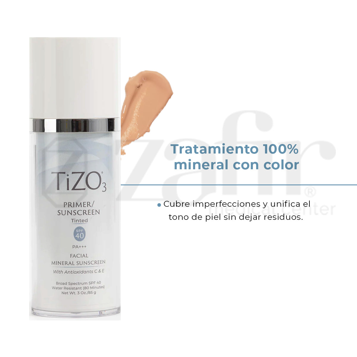 TiZO3 - Primer Sunscreen Tinted 40 SPF  85g