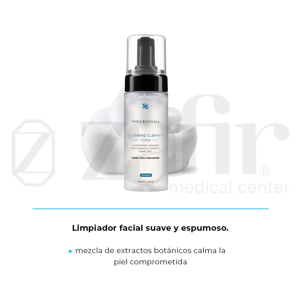 SkinCeuticals Soothing Cleanser Limpiador Facial Suave y Espumoso.
