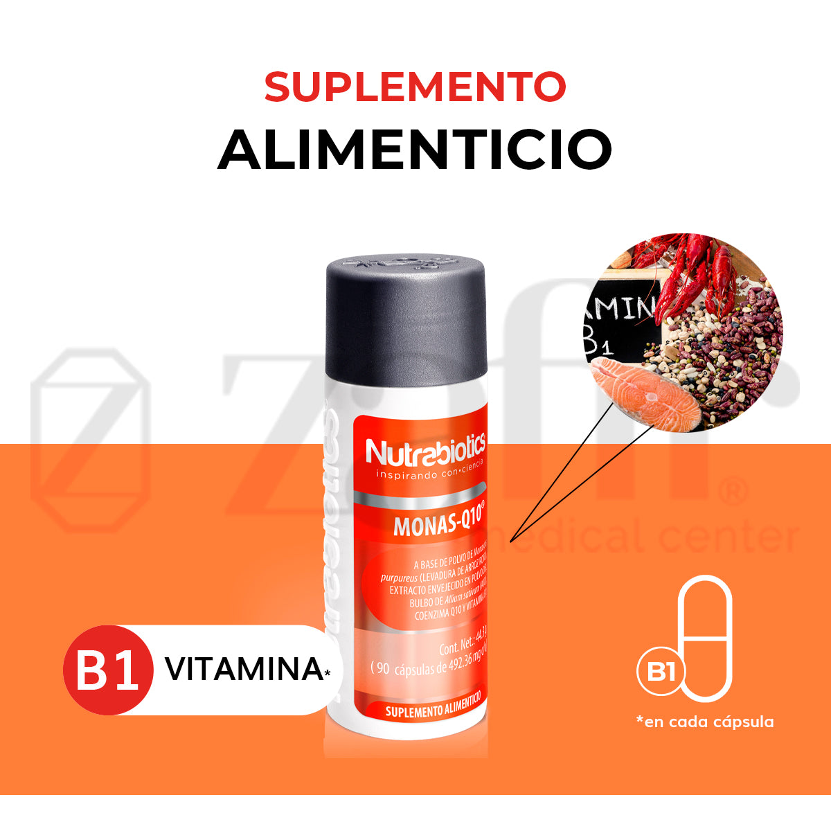 Nutrabiotics MONAS-Q10 (90 cápsulas)