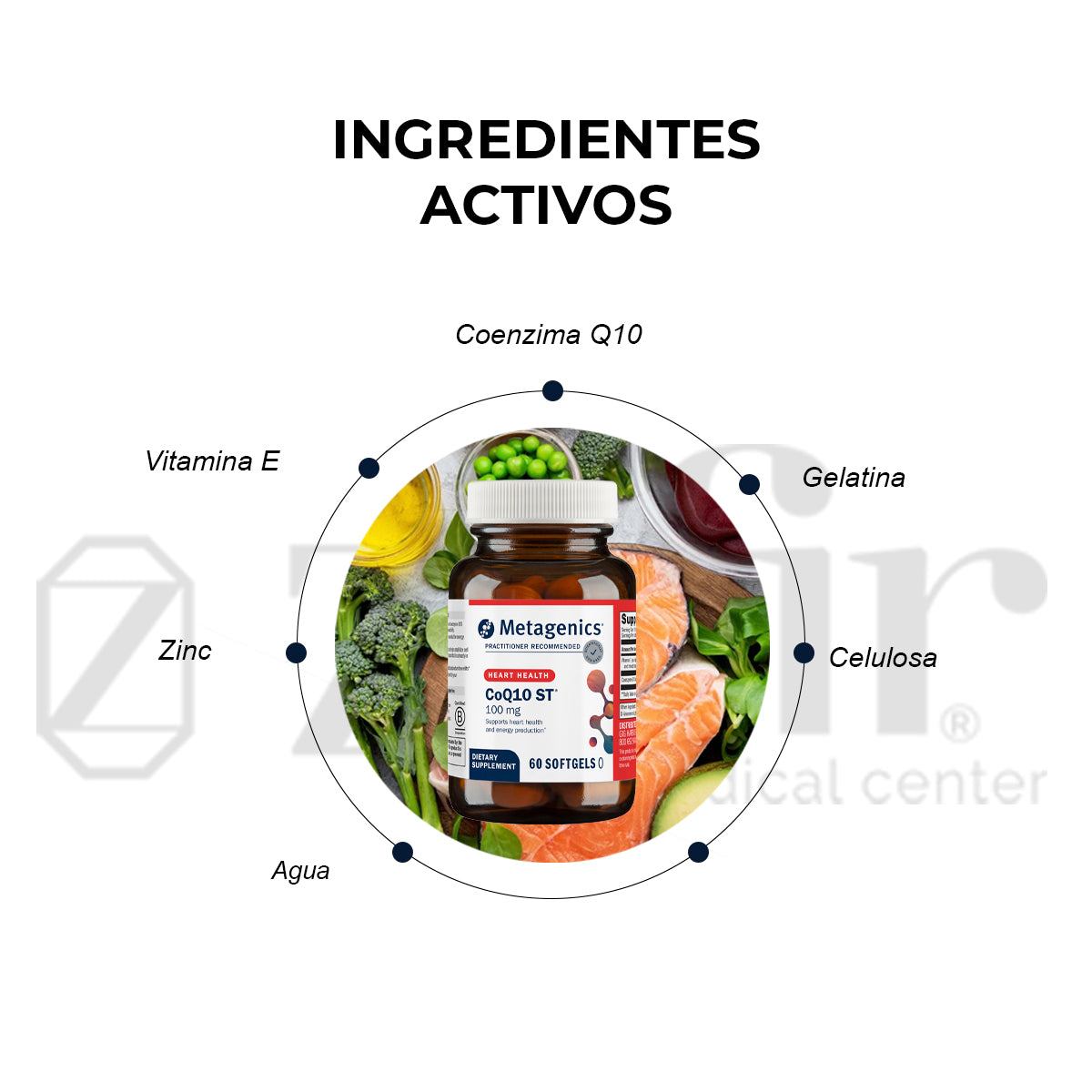 Metagenics CoQ10St-100 60 Cápsulas