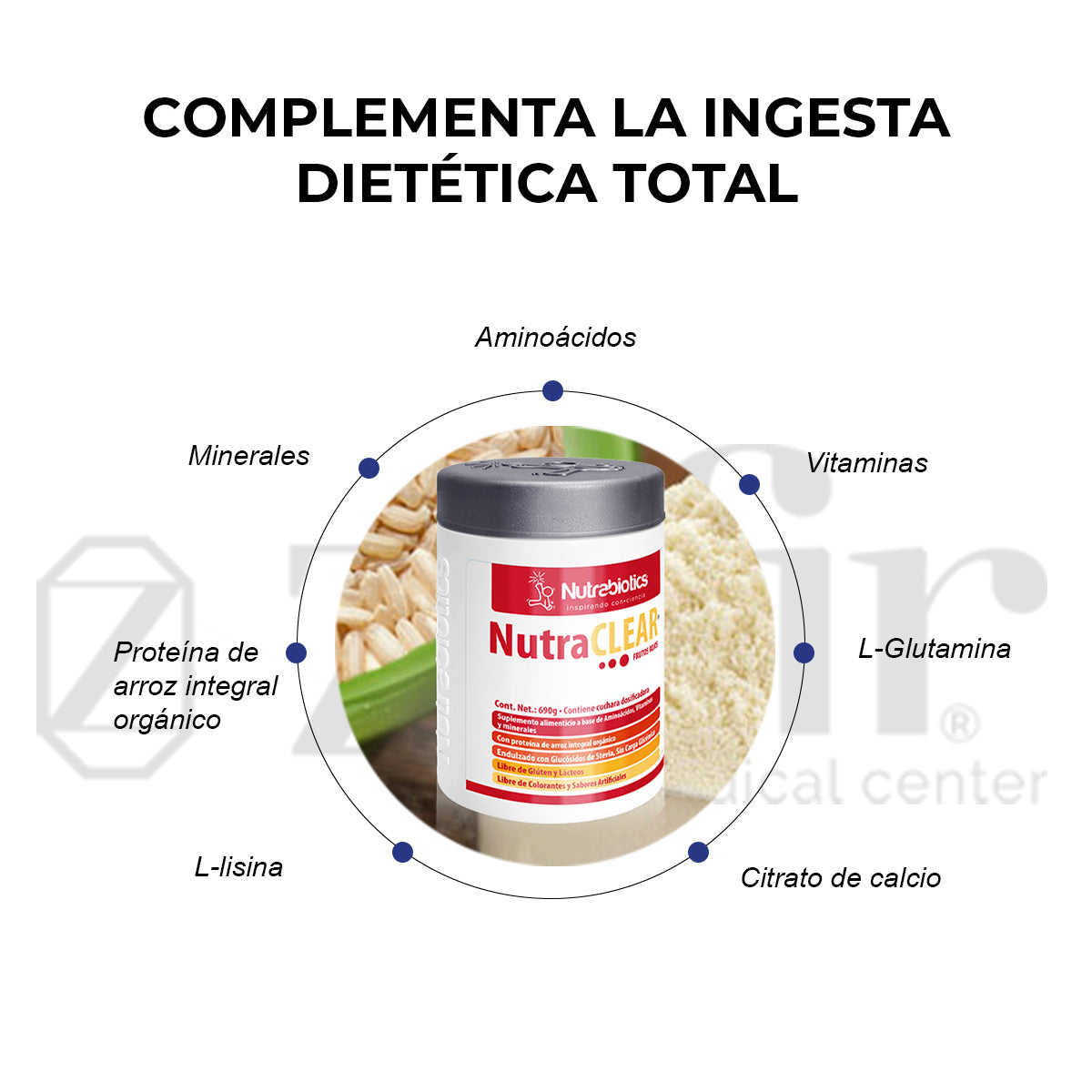 Nutrabiotics NutraCLEAR Frutos Rojos (690 g)