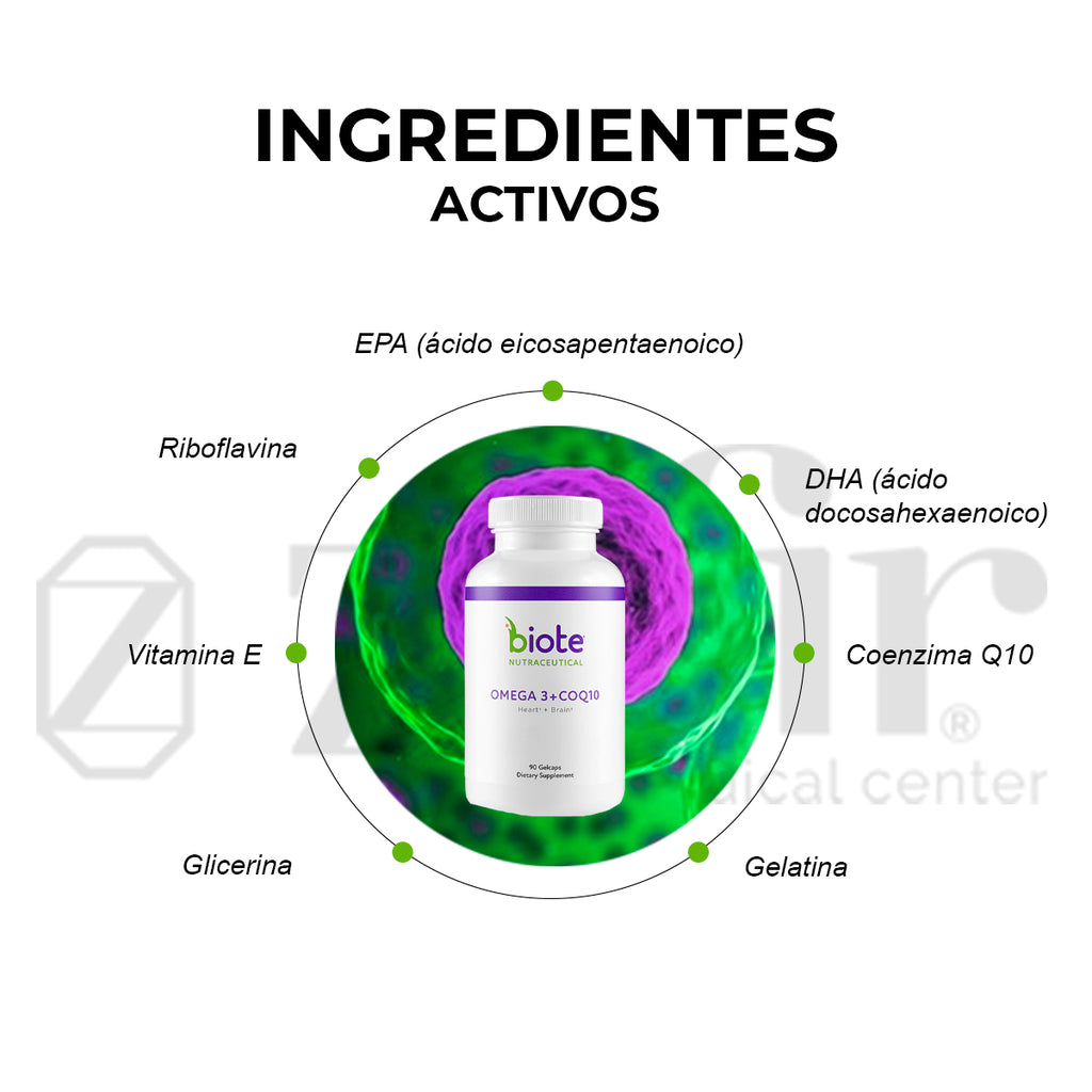 BioTE OMEGA3 + CoQ10 (90 cápsulas)