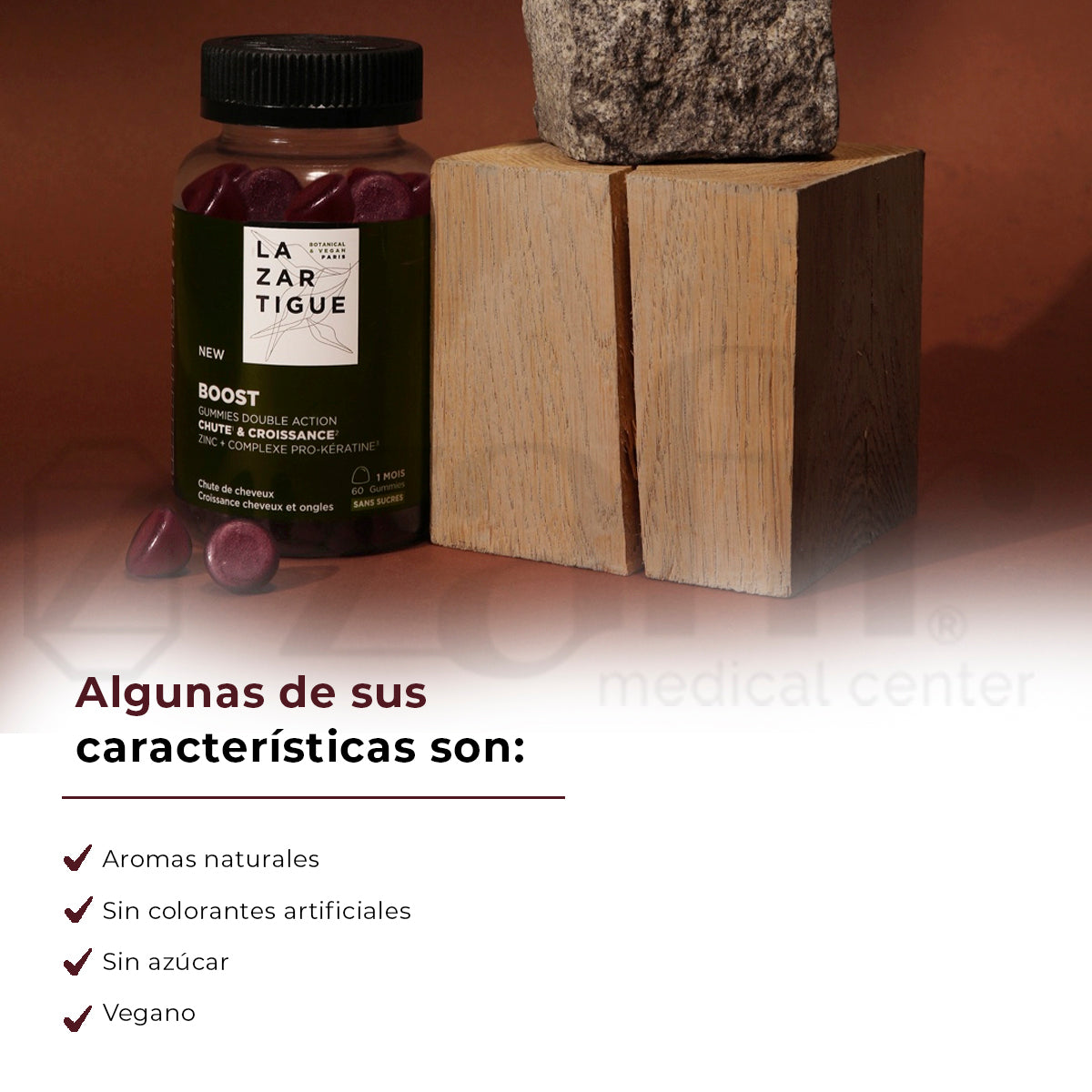 Lazartigue Gomitas Para la Caída De Cabello