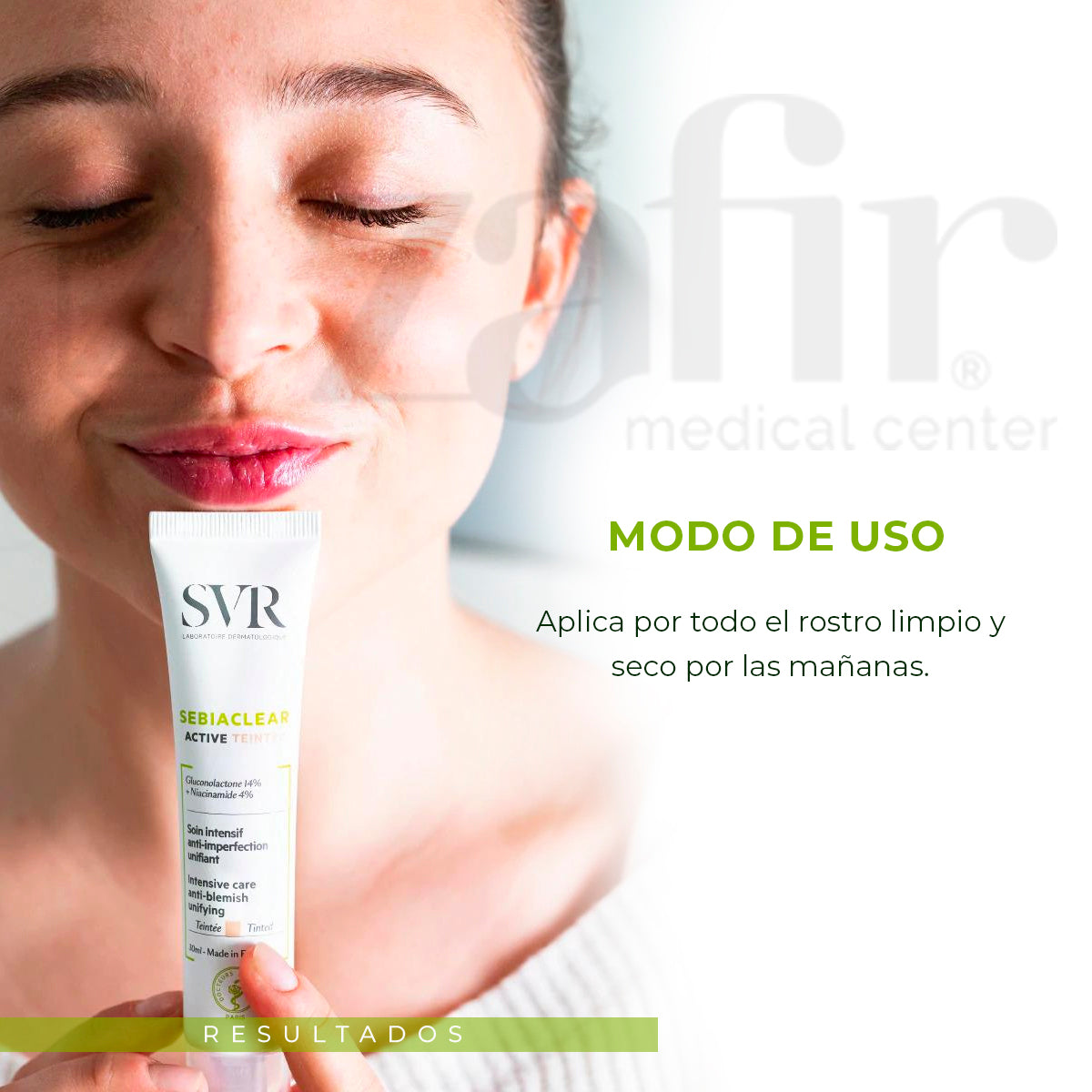Tratamiento Acné Svr Sebiaclear Active Teinte Con Pigmentos