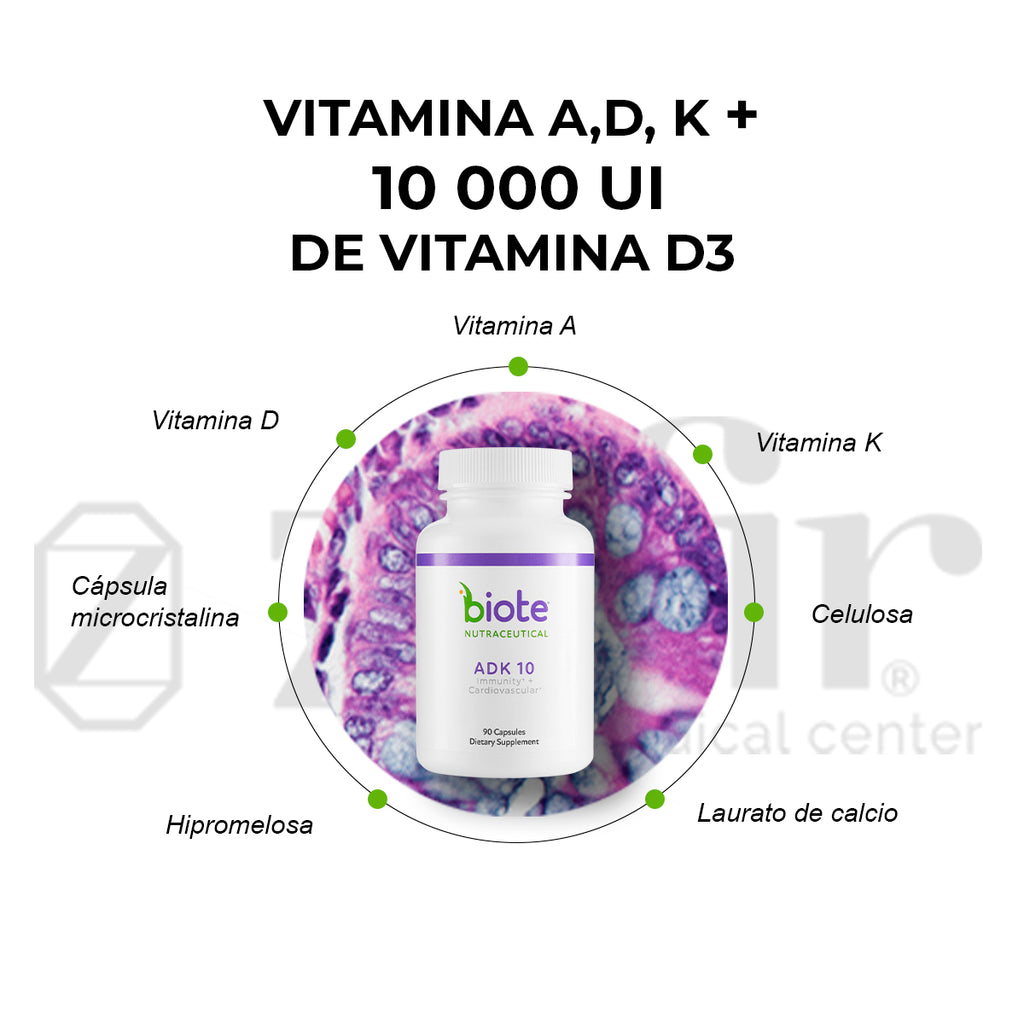 BIOTE ADK 10000 90 CAPS