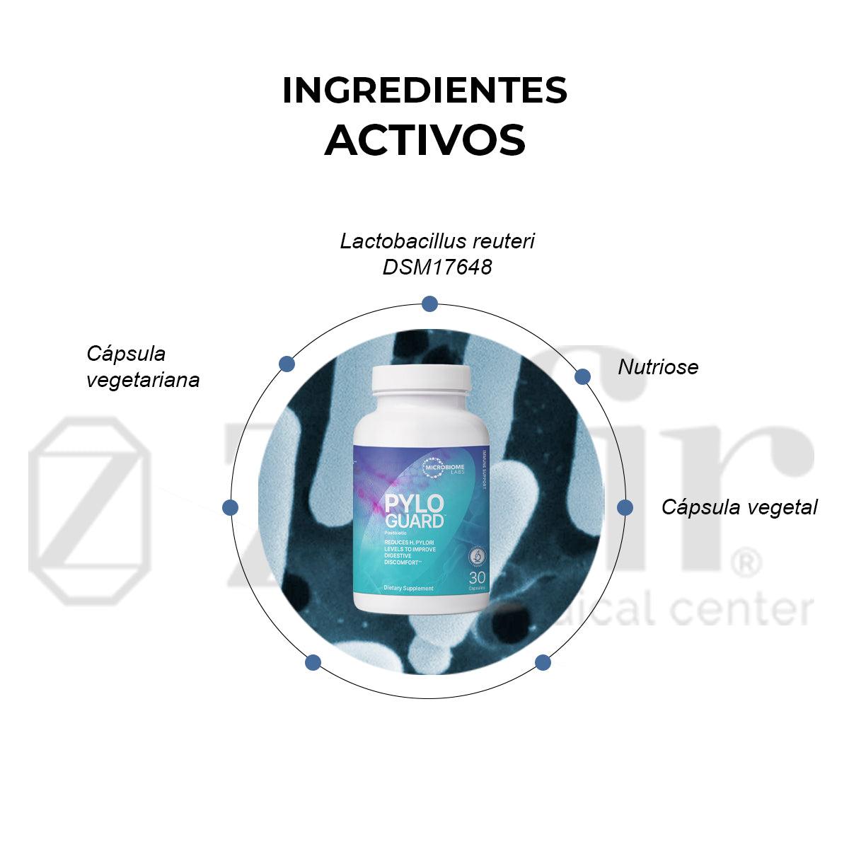 Microbiome Labs - PyloGuard (30 cápsulas)