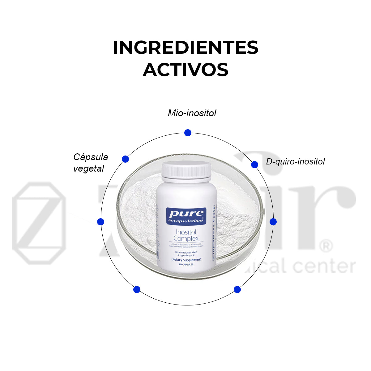 Pure Encapsulations Inositol Complex 60 Caps