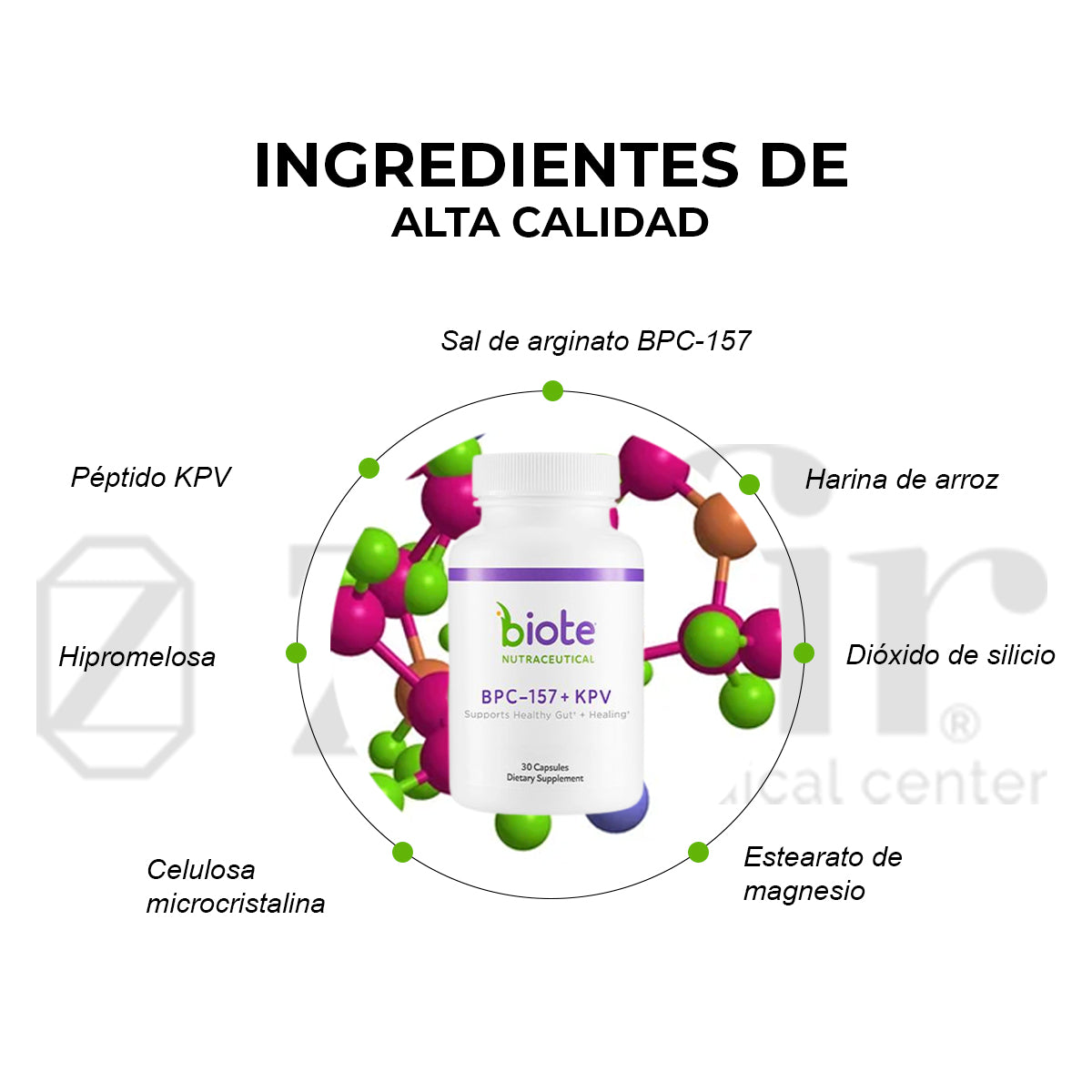 Biote Nutraceuticals BPC-157+KPV 30 Caps