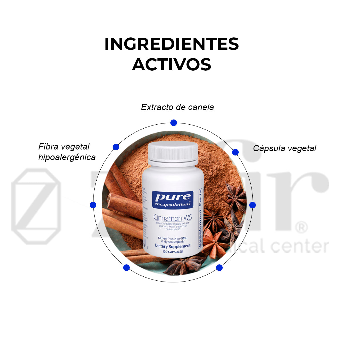 Pure encapsulations Cinnamon WS  120 cap