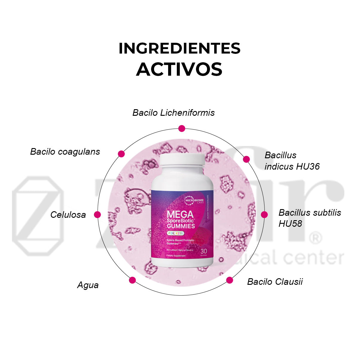 MICROBIOMLABS MEGASPOREBIOTIC FOR KIDS GUMMIES 30