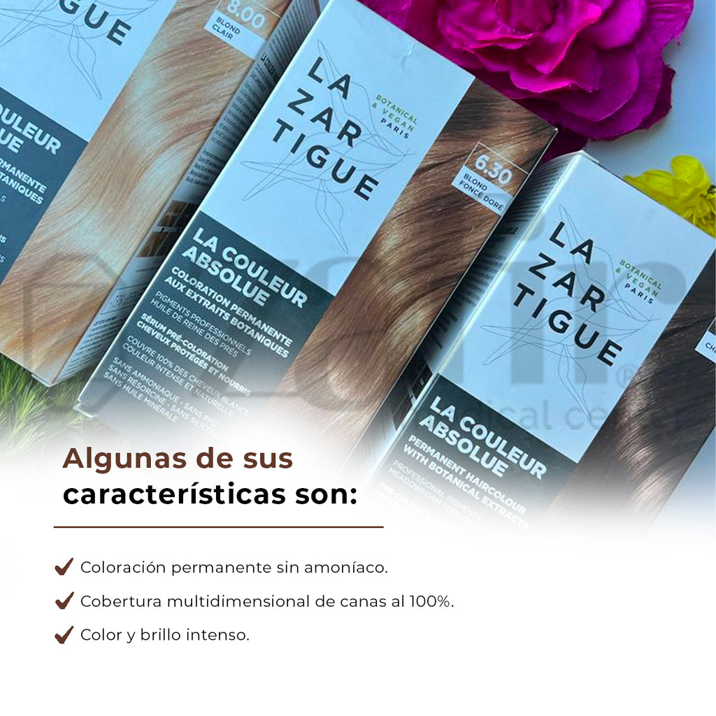 Tinte Natural Lazartigue La Couleur Absolue 6.3 Sin Amoniaco