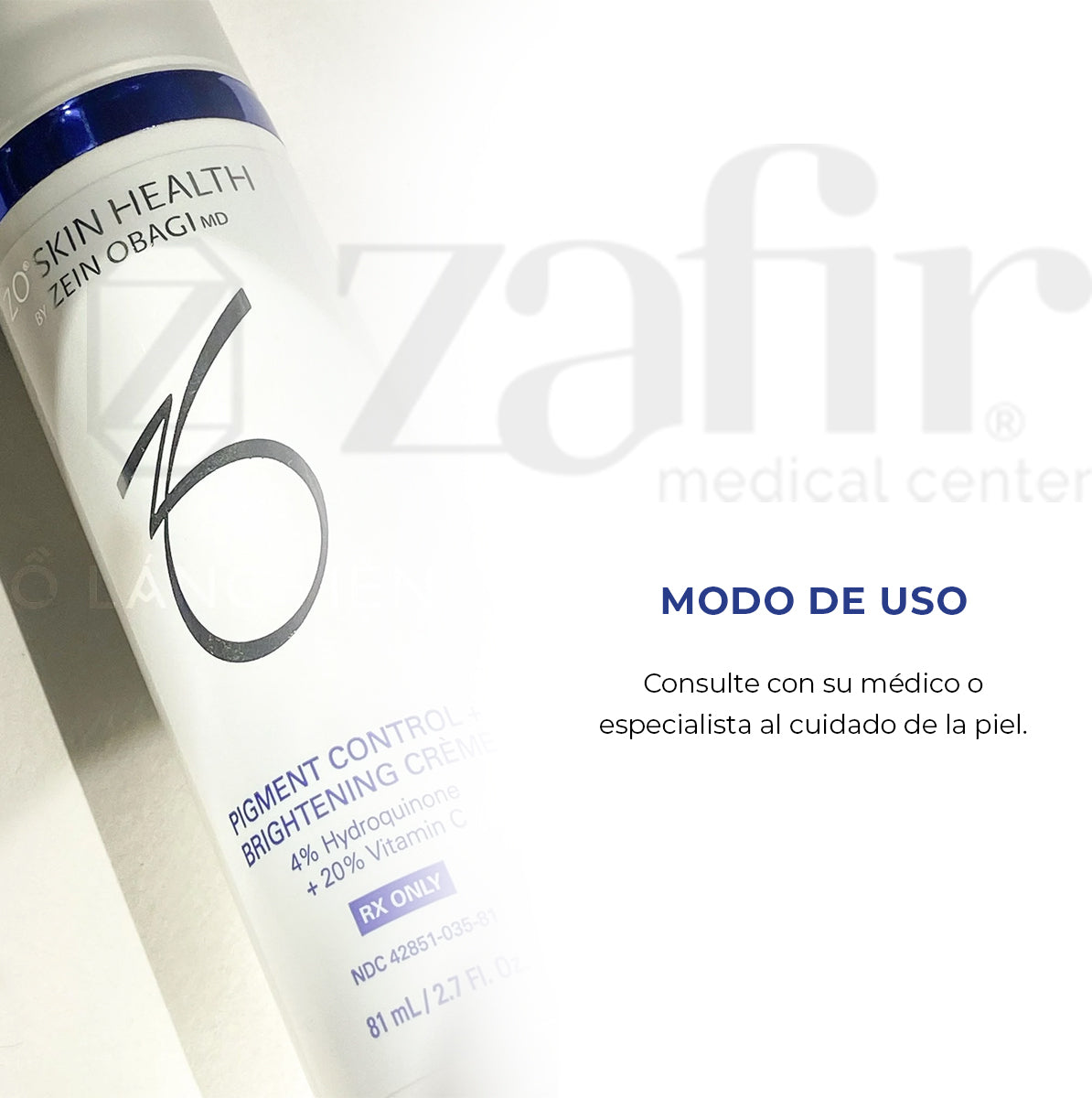 Zo Skin Health Pigment Control+ Brigthening Creme Control De Pigmentos + Crema Blanqueadora