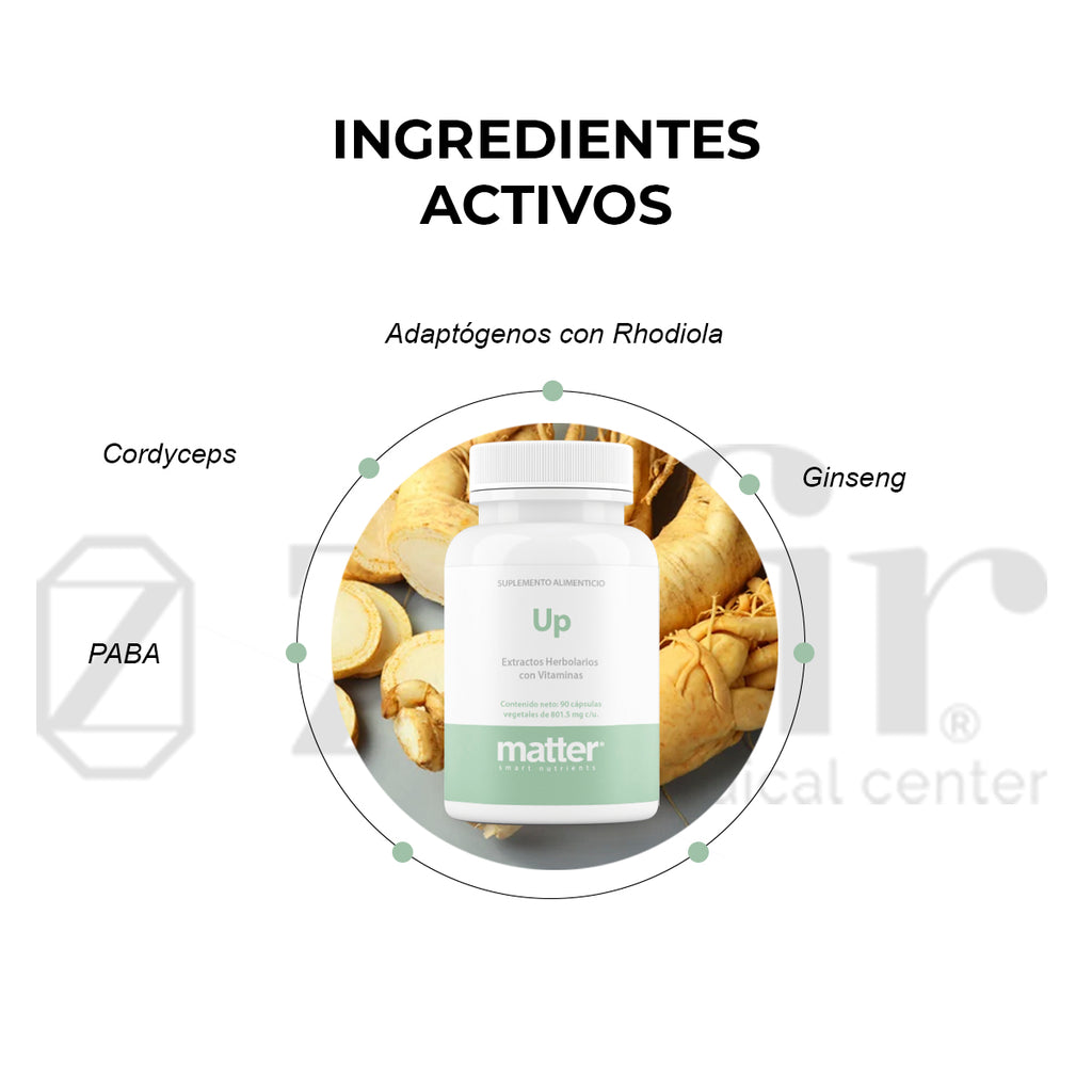 Matter UP Extractos Herbolarios con Vitaminas (90 cápsulas)
