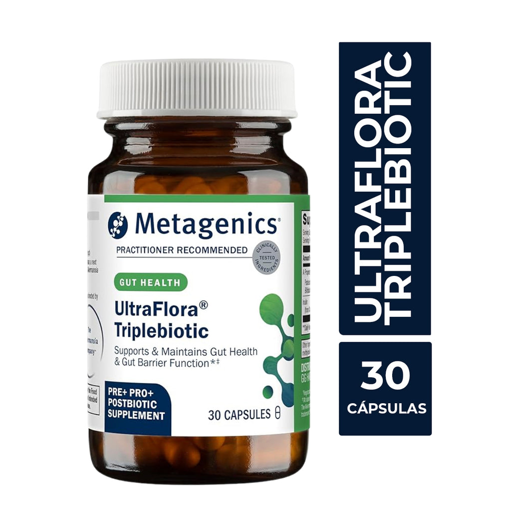 Metagenics UltraFlora Triplebiótico con Akkermansia