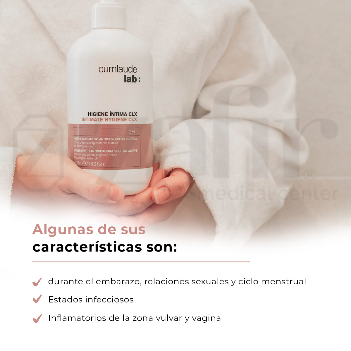 Gel Higiene Íntima Cumlaude Lab CLX 500ml Hidratante