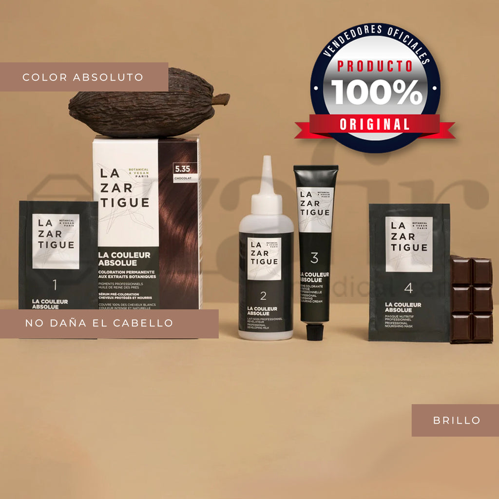 Tinte Cabello Lazartigue 5.35 Sin Amoniaco Chocolate