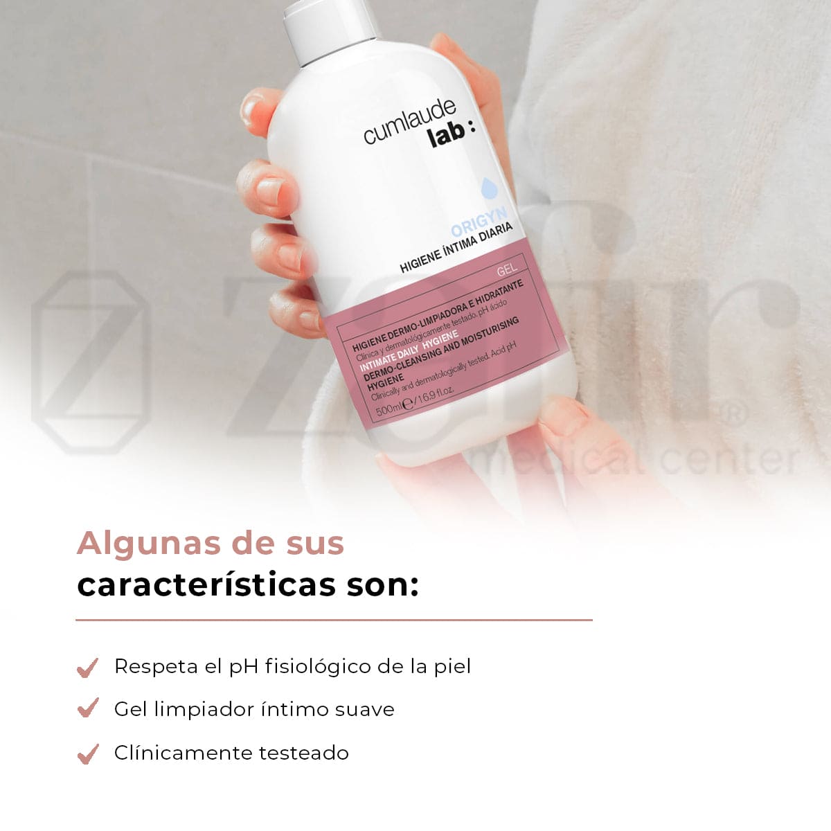 Gel Higiene Íntima Diaria Cumlaude Lab 500ml Hidratante