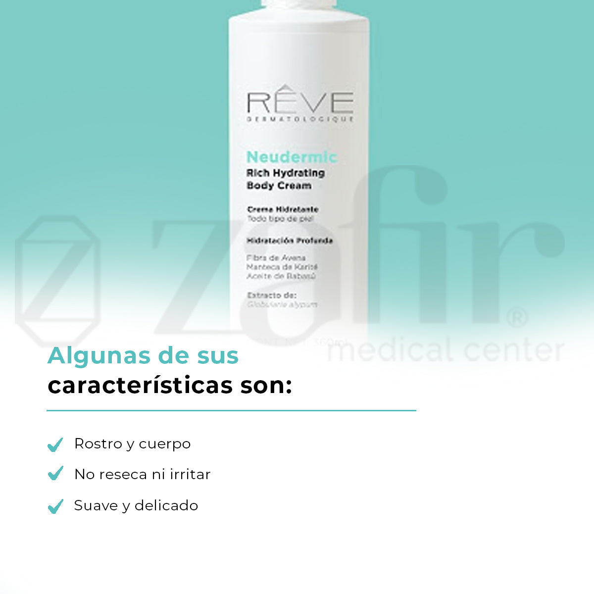 Reve Neudermic Dermolimpiador Neutro Ph5.6 240ml Gentle Skin