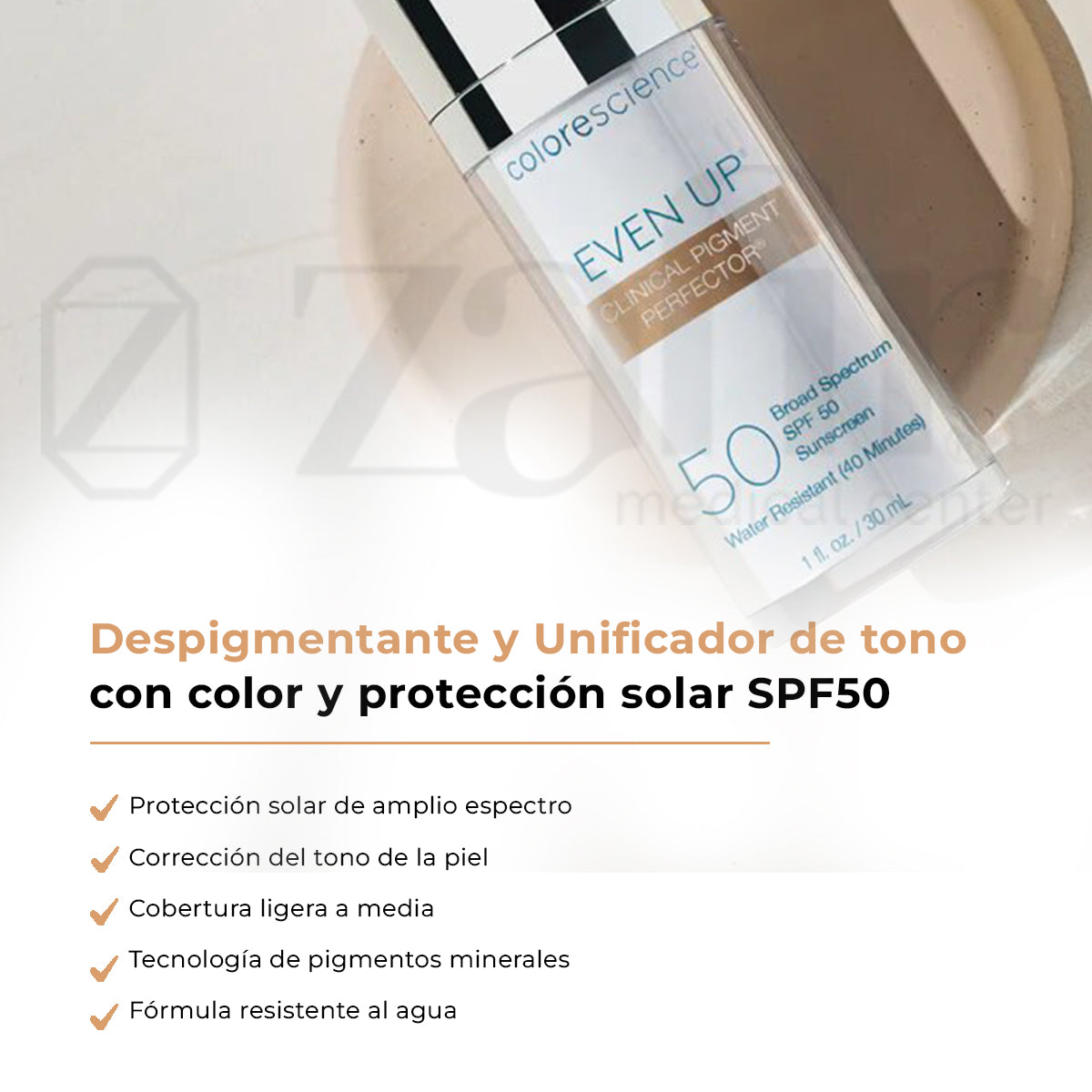 Colorescience Even Up Clinical Pigment Perfector Spf50 (30 ml) - Zafir Medical Center
