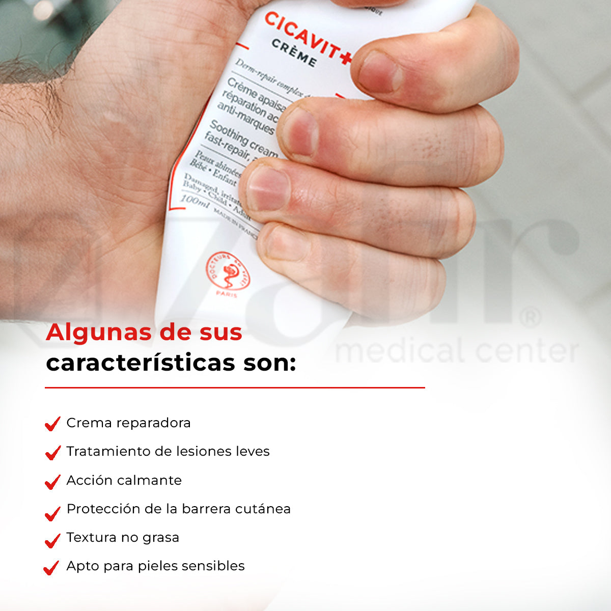 Crema Calmante Cicavit+ Crema Svr 40ml Para Piel Dañada Sensible - Zafir Medical Center