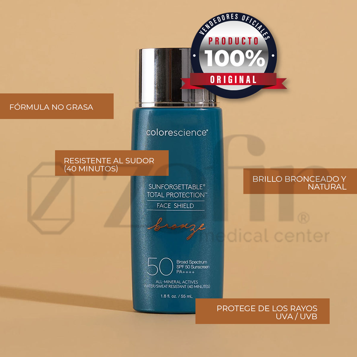 Colorescience - Sunforgettable Total Protection Face Shield Bronze SPF 50