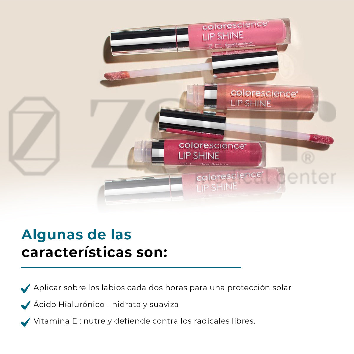 COLORSCIENCE LIP SHINE SPF 30 DUO BRILLOS LABIALES