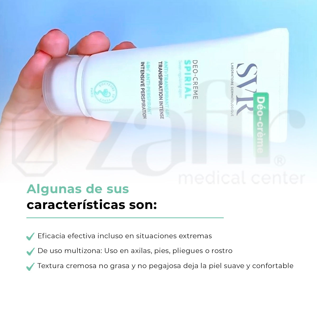 Crema Antitranspirante Svr Deo-creme Spirial Extra Efectiva