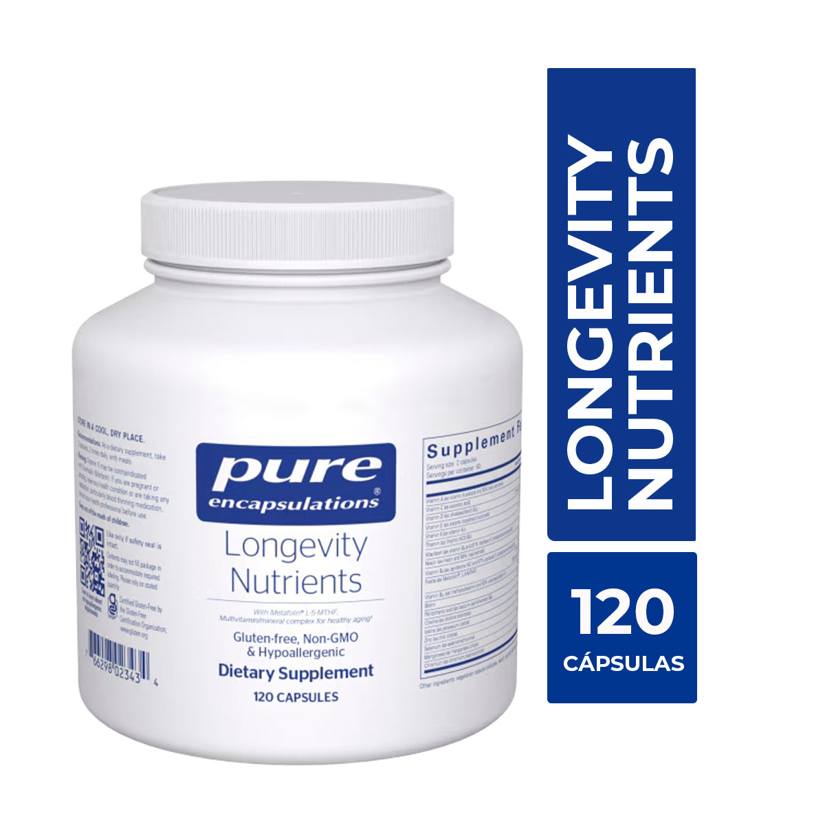 Pure Encapsulations Longevity Nutrients 120 Cápsulas.