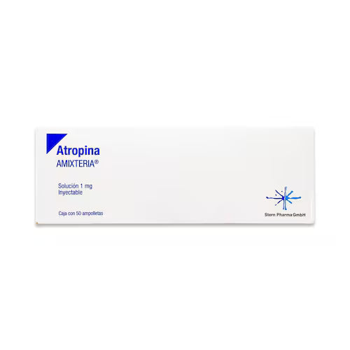 AMIXTERIA (Atropina 1 mg) Solución Inyectable 50 Ampolletas