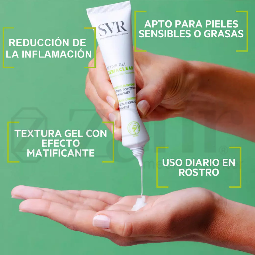 Corrector Intensivo Svr Sebiaclear Active Piel Grasa - Acne - Zafir Medical Center