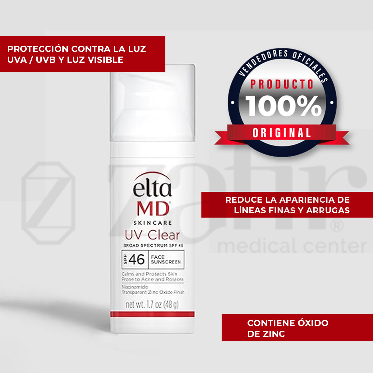 Protector Solar Facil Elta MD - UV Sin Tinte SPF 46