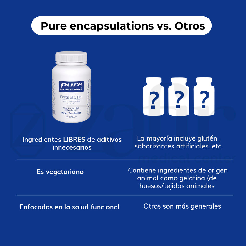 Pure Encapsulations Cortisol Calm 120 cápsulas