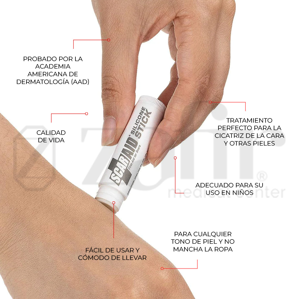 Lápiz Aplicador Cicatrices ScarAid Para Ciatrices Pequeñas - Zafir Medical Center